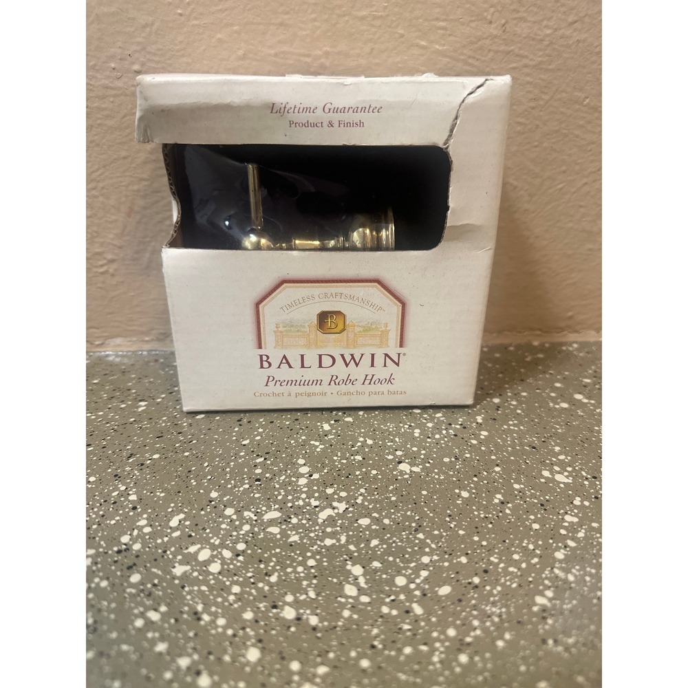 Baldwin Laguna Polished‎ Brass Premium Robe Hook 3545030 Timeless Craftsmanship